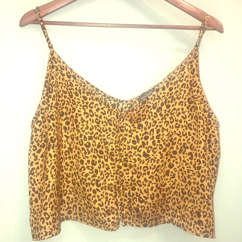 Wild Fable Leopard Cropped Tank